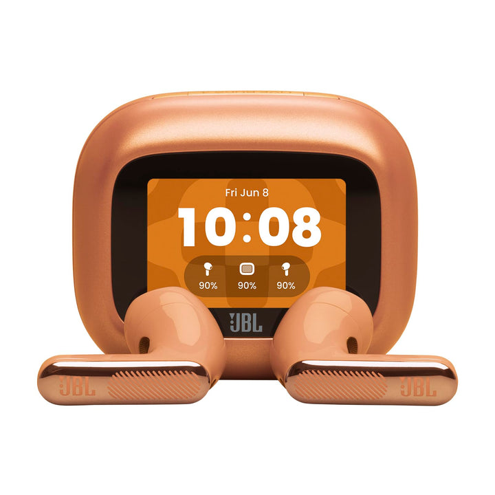 JBL Live Flex 4, Kabellose Noise-Cancelling-Ohrhörer, Orange, Orange
