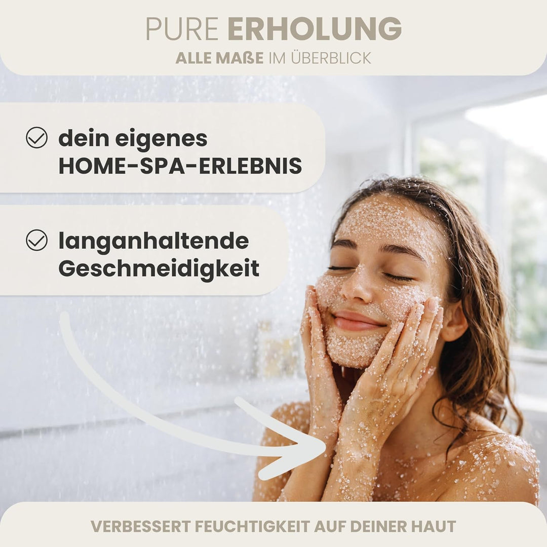 HAF® Premium Totes Meer Peelingsalz für empfindliche &amp; trockene Haut | 2 x 1 kg in Beuteln | Salz Pe