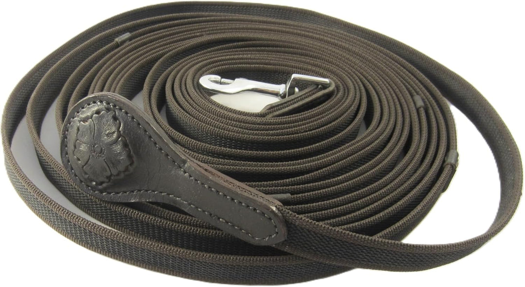 PS Pferdeartikel Longe - Longierleine Blossom 8 m schwarz, schwarz