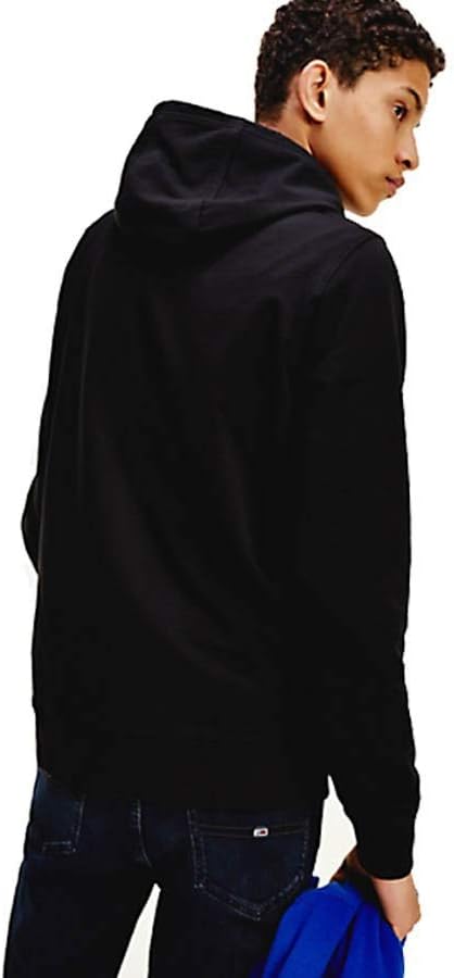 Tommy Jeans Herren TJM Tommy Chest Graphic Hoodie Hose M Schwarz, M Schwarz