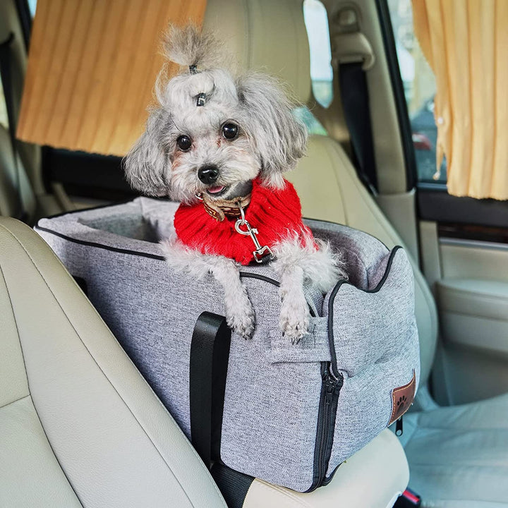 HundeAutositz für Kleine Hunde Katzen Abnehmbarer und Waschbarer Hundesitz für Kleine Haustiere Bis