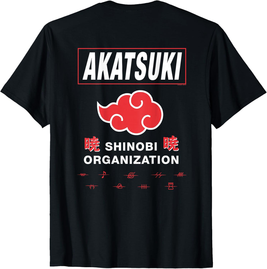 Naruto Shippuden Akatsuki Shinobi Organisation T-Shirt