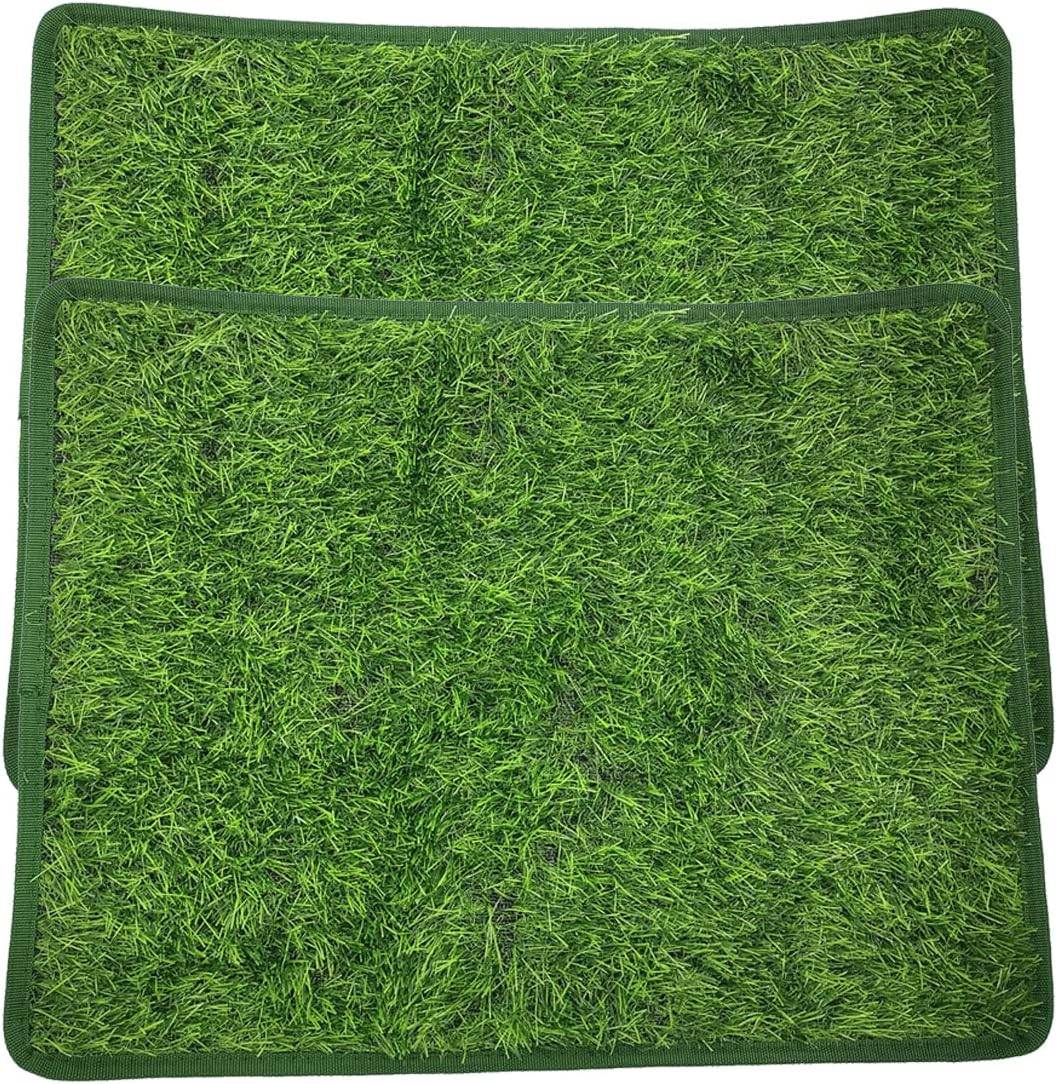 Yumech 2Pcs Künstliche Haustier Pee Gras Matte Reusable Hunde Töpfchen Fach Ausbildung Matte Pet Ras
