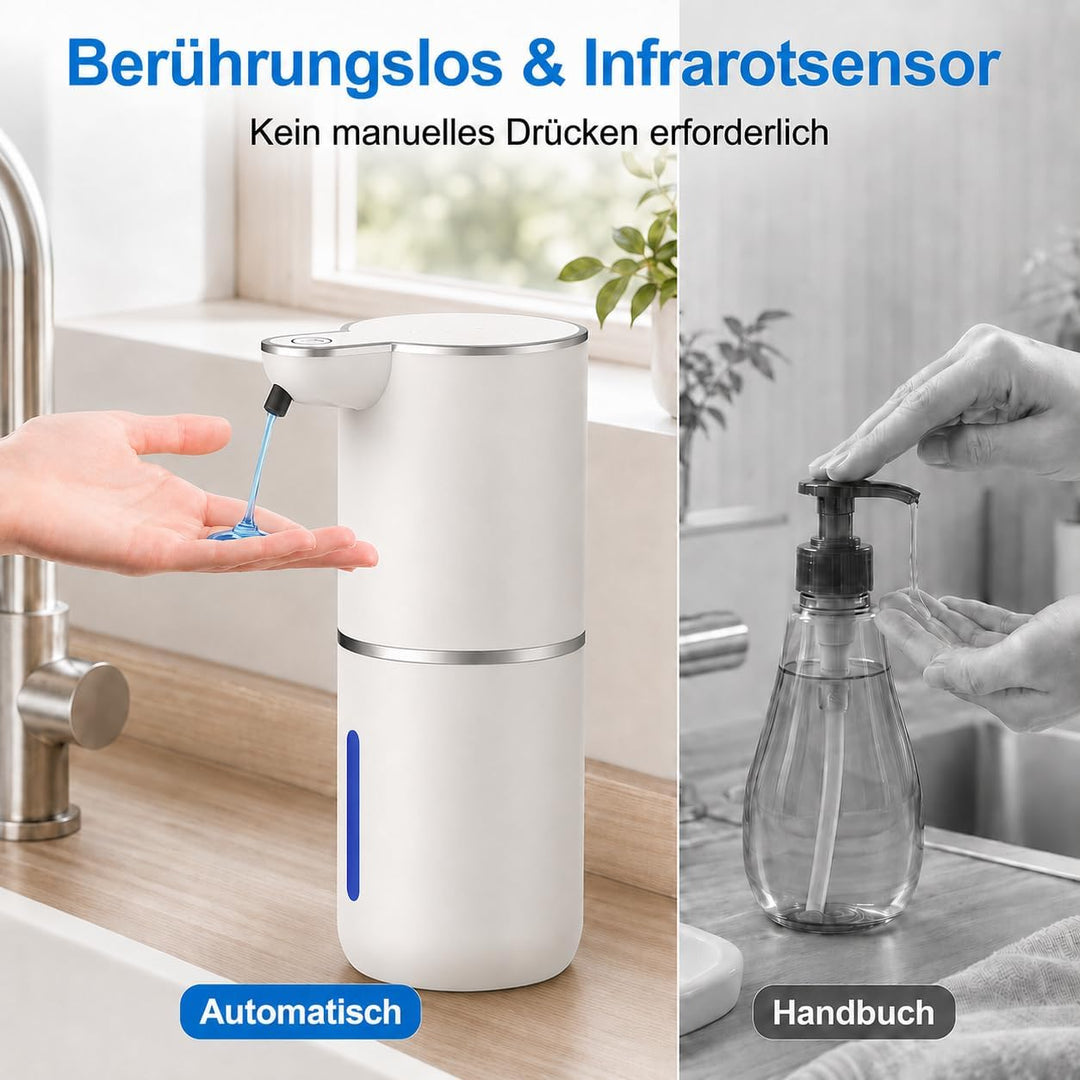 Amyzavls Seifenspender Automatisch für Flüssigetyp, Wandbefestigung Berührungslos Elektrischer Seife