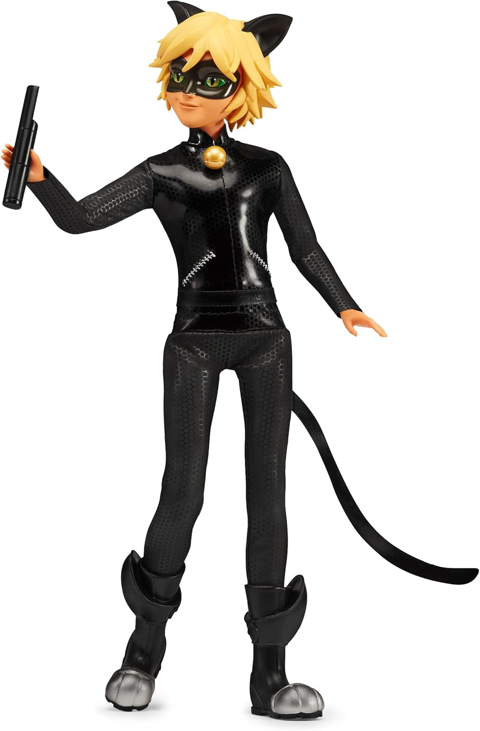 Bandai – Miraculous Ladybug – Mannequin Puppe 26 cm – Cat Noir – Offizielle Miraculous Lizenz – Gele