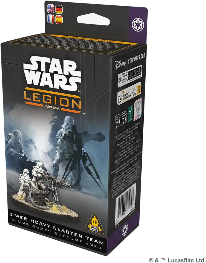 Asmodee, Star Wars: Legion – E-Web Heavy Blaster Team (E-Netz-Blaster-Geschütz-Team), DE-Version, Ta