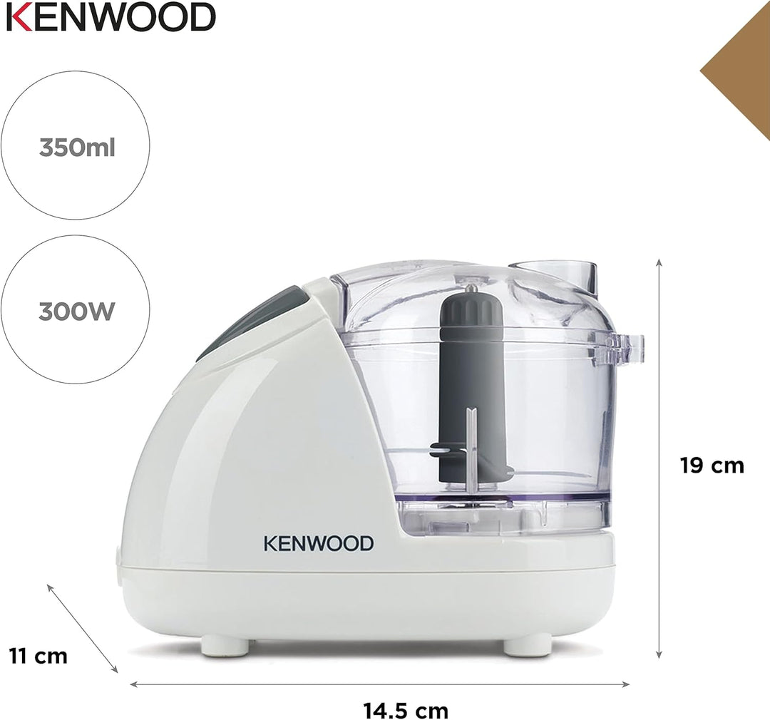 Kenwood Zerkleinerer CH180B, leistungsstark und kompakt, 2 Geschwindigkeiten, 350ml Behälter für 150