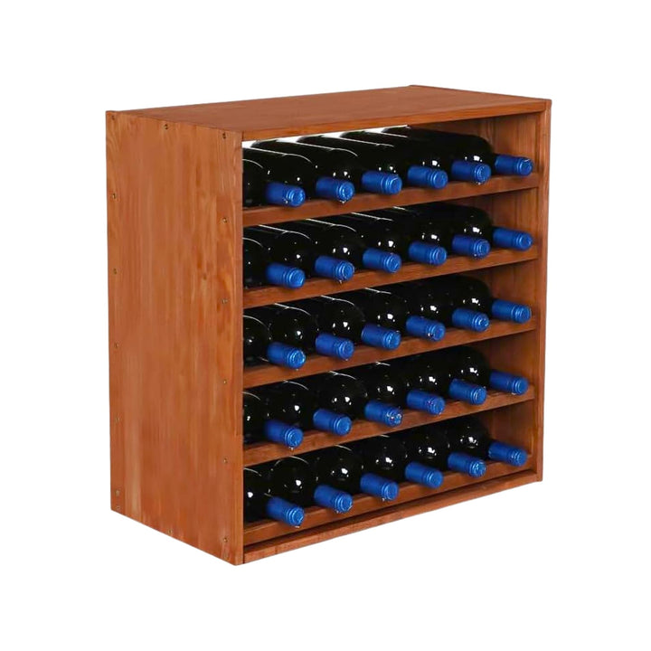 PROREGAL Modulares Weinregal VINCELLAR MOD | HxBxT 60x60x30cm | Standard Modul für 30 Flaschen | Mas