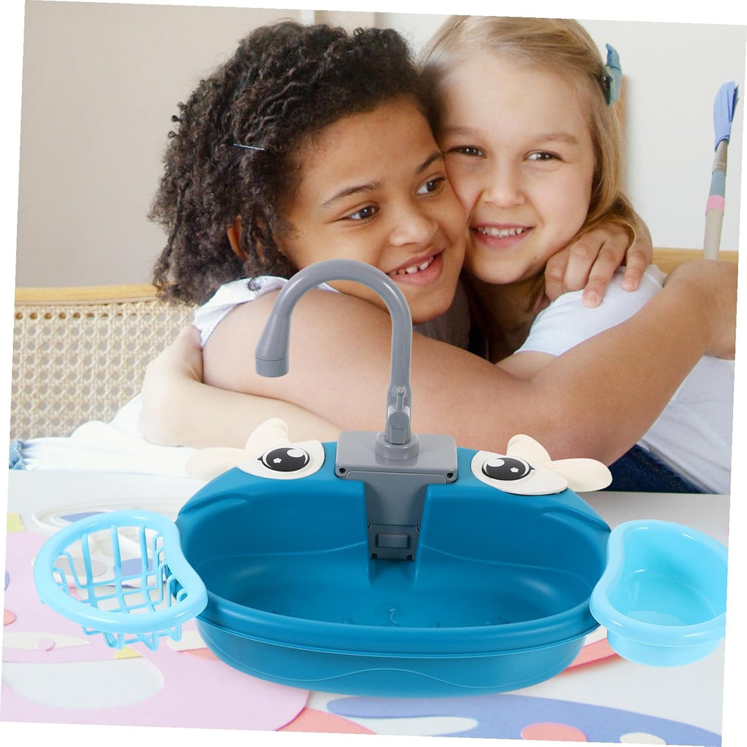 WOONEKY 1satz Küchenspüle Spielzeug Mit Fliessendem Wasser Elektronisches Rollenspiel Waschbecken Fü