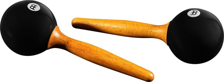 Meinl Percussion PM1BK Plastik Maracas mit Holzgriffen, 27 cm Länge, schwarz Studio, Studio