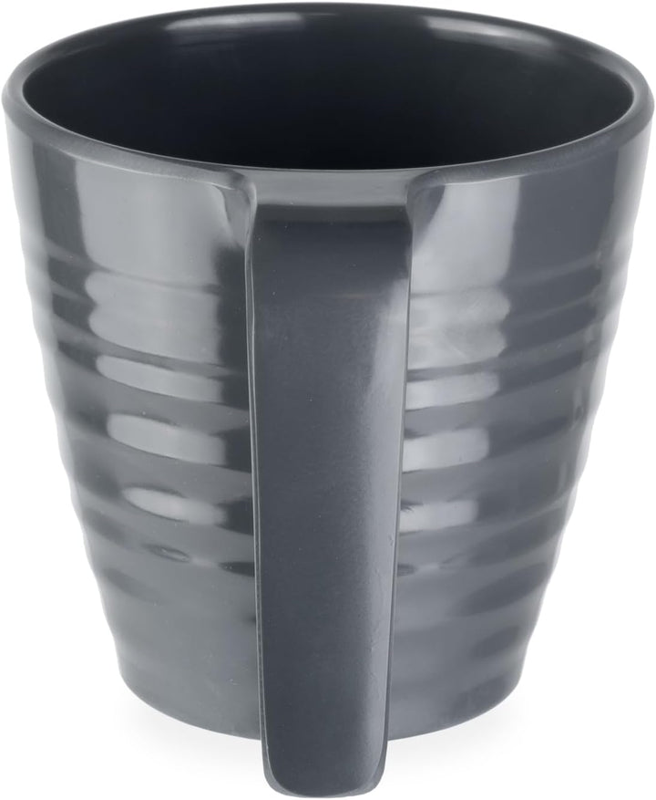 Melamin Camping Tassen Set für 4 Personen I Tassen Stone 4-teilig (passend zu Red, Blue, Grey, Curry