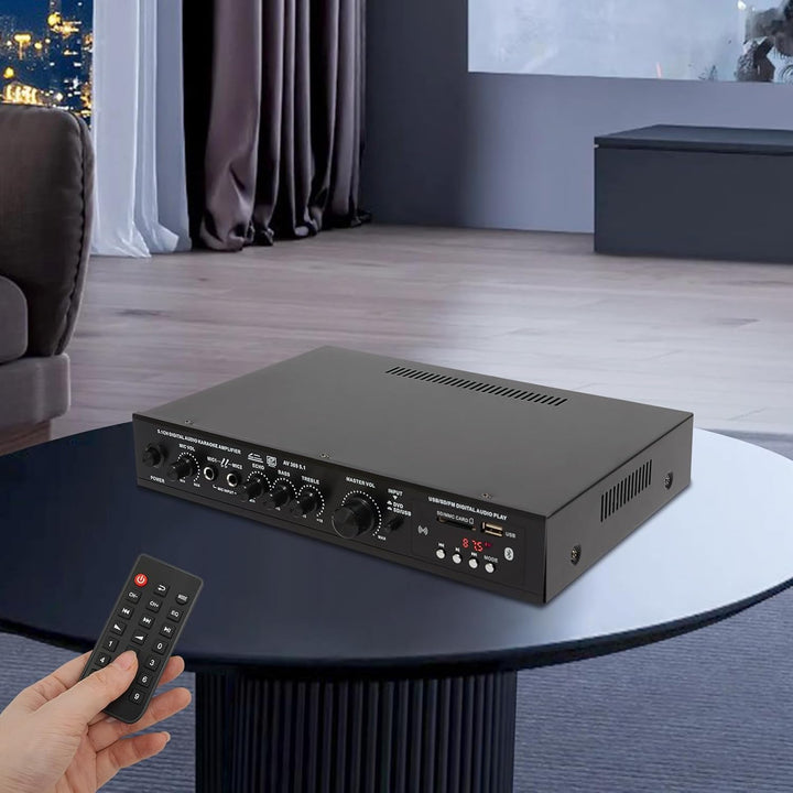 Audioverstärker HiFi Verstärker 300W Stereo Audio Streaming Bluetooth-Audio-Verstärker 5.1 Kanäle Re