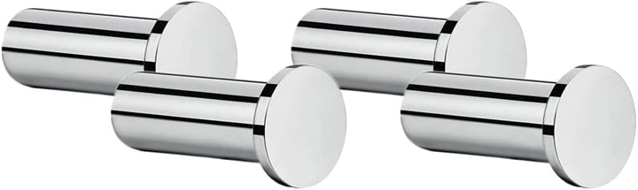 hansgrohe Logis Universal Handtuchhalter (Einzelhaken, Badzubehör) Chrom, 4er Pack Einzelhaken, 4er