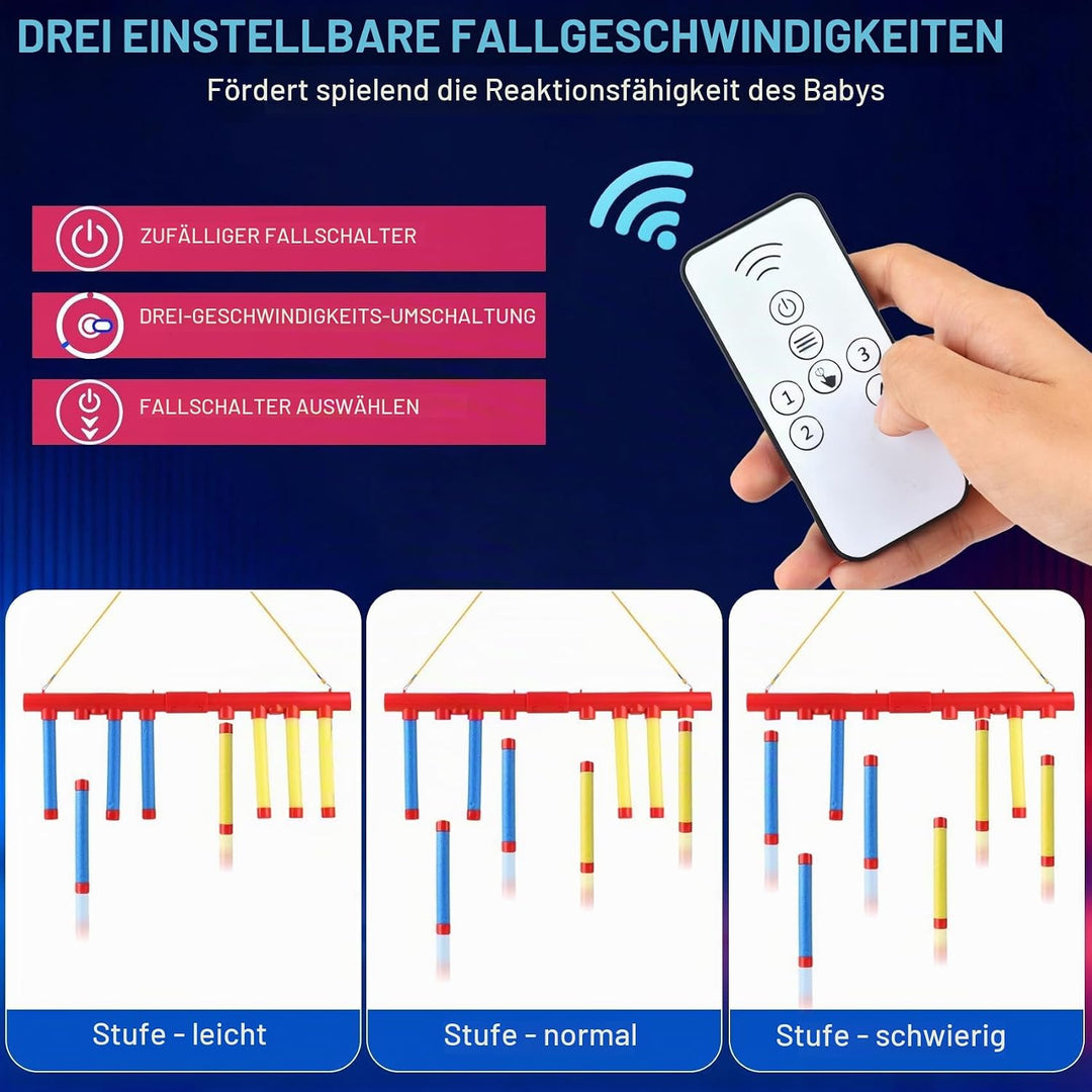 Reaktionstraining Spielzeug Fallenden Stöcken Spiel, Drop Stick Challenge Catching Sticks Game Refle