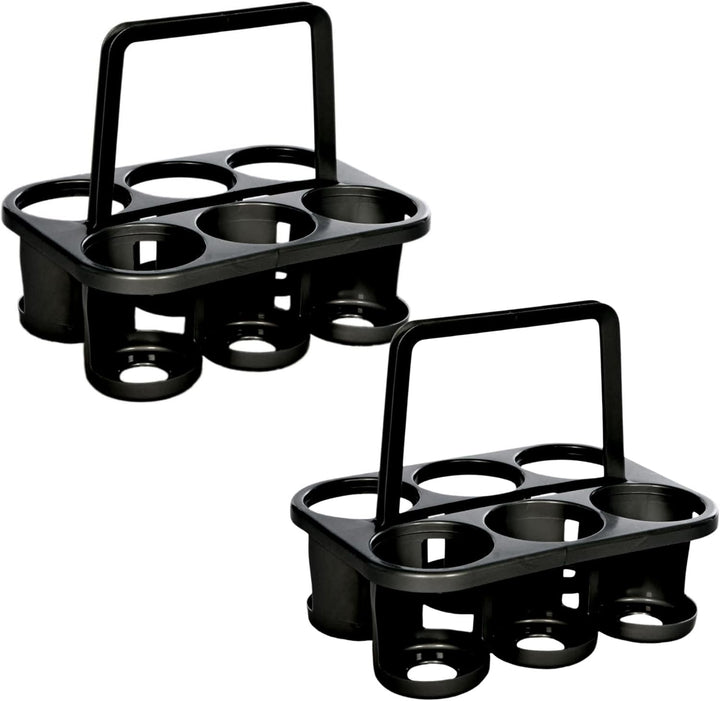 Novaliv 2x Flaschenträger für 12 Flaschen - Stabiler Halt - Getränkekorb Kunststoff, Stapelbar, 32x2