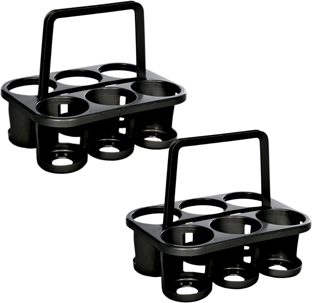 Novaliv 2x Flaschenträger für 12 Flaschen - Stabiler Halt - Getränkekorb Kunststoff, Stapelbar, 32x2