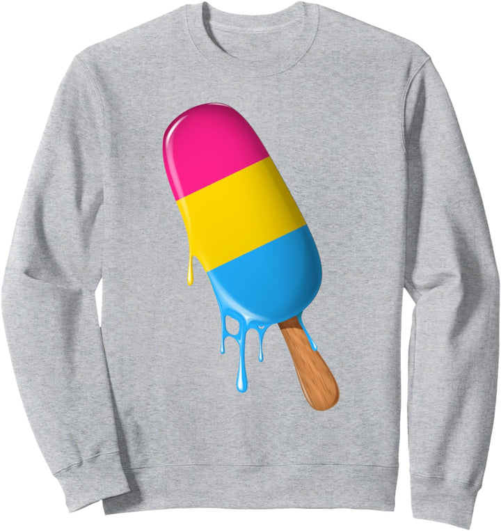 Pansexual Flag Pan Pansexuell Flagge Eiscreme LGBTQ Pride Sweatshirt