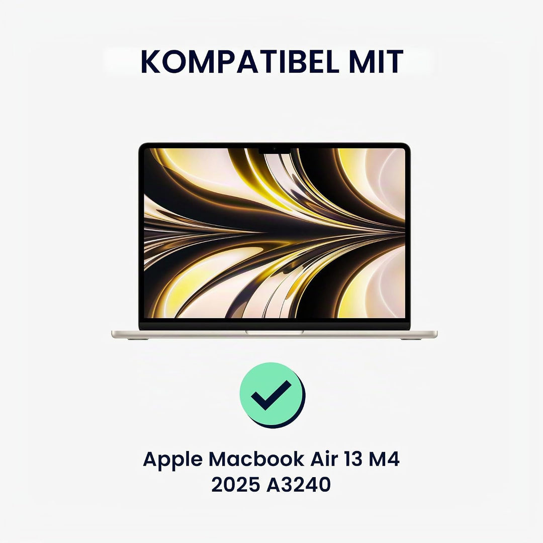 kwmobile Sichtschutzfolie für Apple MacBook Air 13 M4 2025 A3240 Folie - Blickschutzfolie Privacy Sc