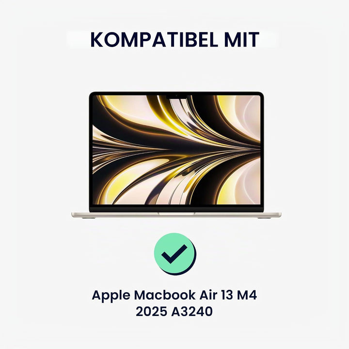 kwmobile Sichtschutzfolie für Apple MacBook Air 13 M4 2025 A3240 Folie - Blickschutzfolie Privacy Sc