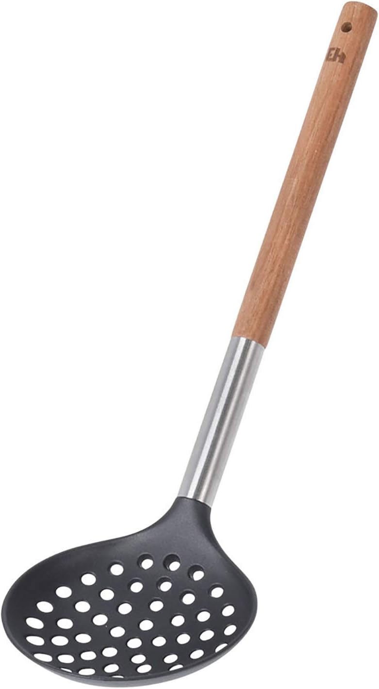 MIJOMA 7-TLG Kochlöffel-Set mit Halter, Griffe aus Akazienholz, Länge 30cm, Küchenutensilien, Back-L