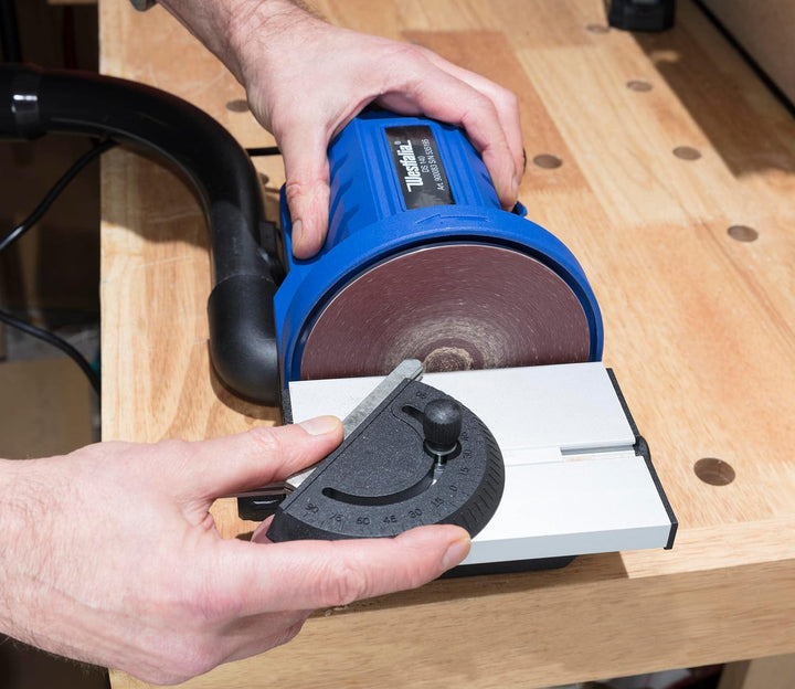 Westfalia Tellerschleifer 140 Watt - Gehrungswinkel - Schleifmaschine für Holz, Stahl, Metalle, Kuns