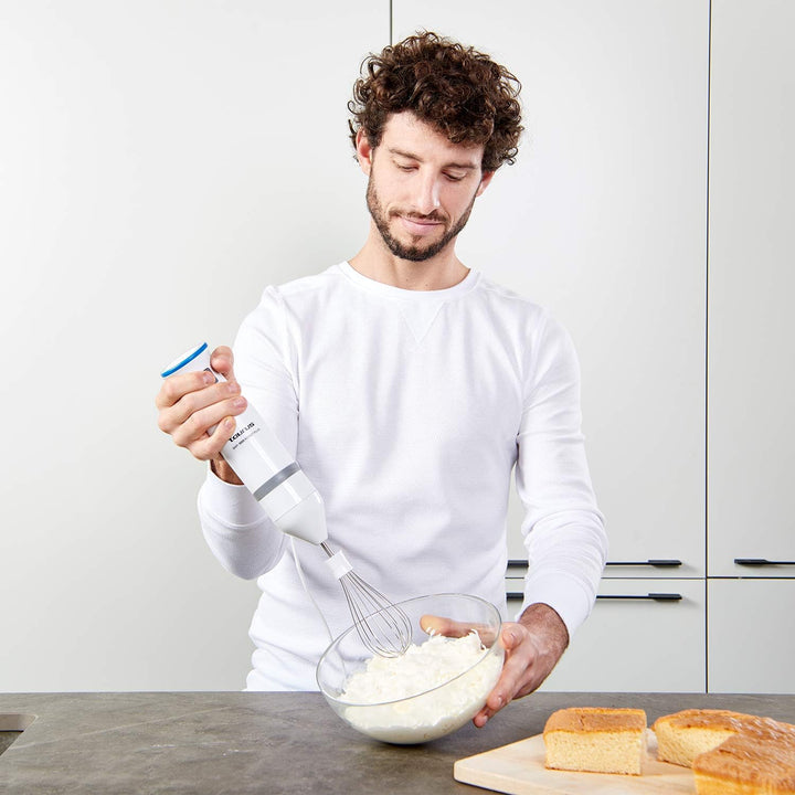 Taurus - Bapi Handmixer 1000 W | Elektrischer Zerkleinerer aus Edelstahl | 20 Geschwindigkeiten + Tu