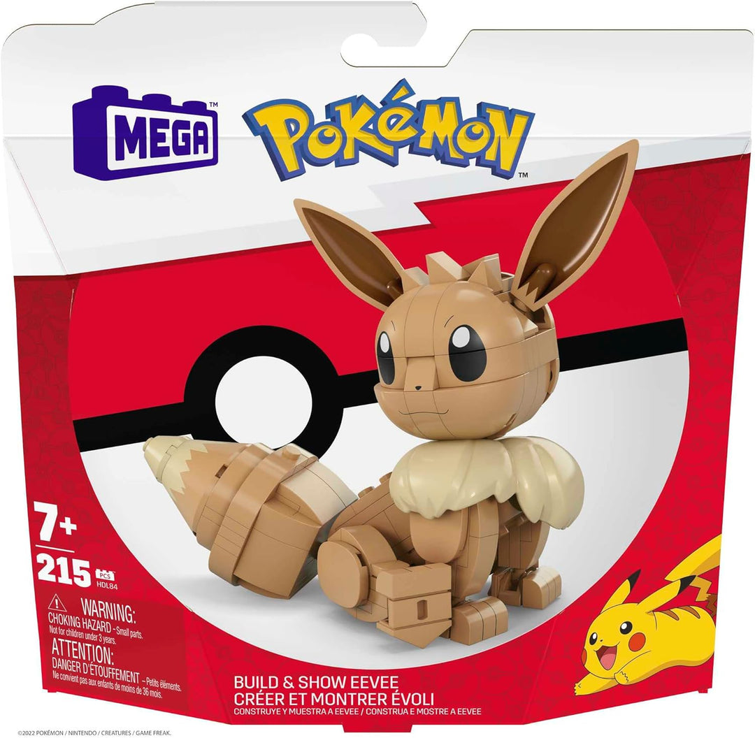 MEGA HDL84 - Mega Construx Evoli Pokémon Baukasten, Konstruktionsspielzeug für Kinder, Spielzeug ab