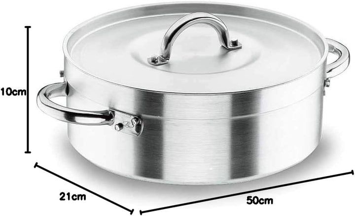 Lacor Bratentopf mit Deckel Grösse: 41L niedriger Topf 50 cm, niedriger Topf 50 cm