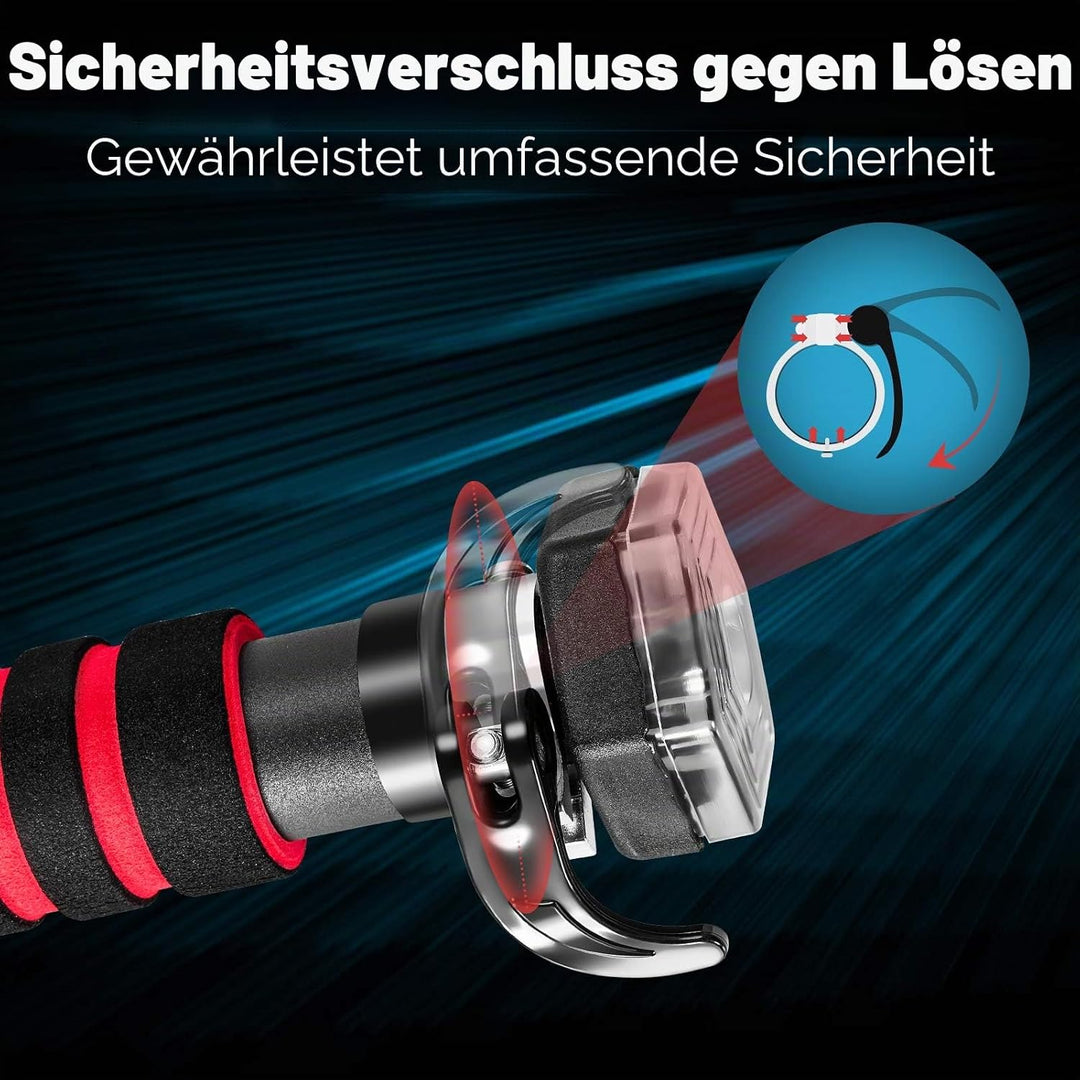 FANTASK Klimmzugstange ohne Schrauben, Reckstange für den Türrahmen bis 120KG, Türreck, Türstange 65