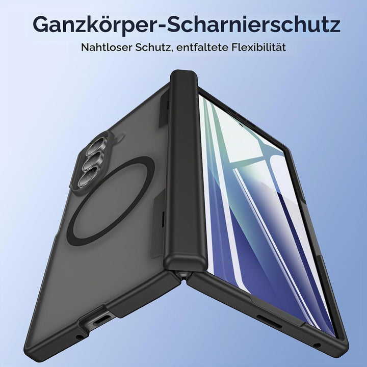für Samsung Galaxy Z Fold 7 Hülle [Kompatibel mit MagSafe] mit Displayschutzfolie &amp; Scharnier Schutz
