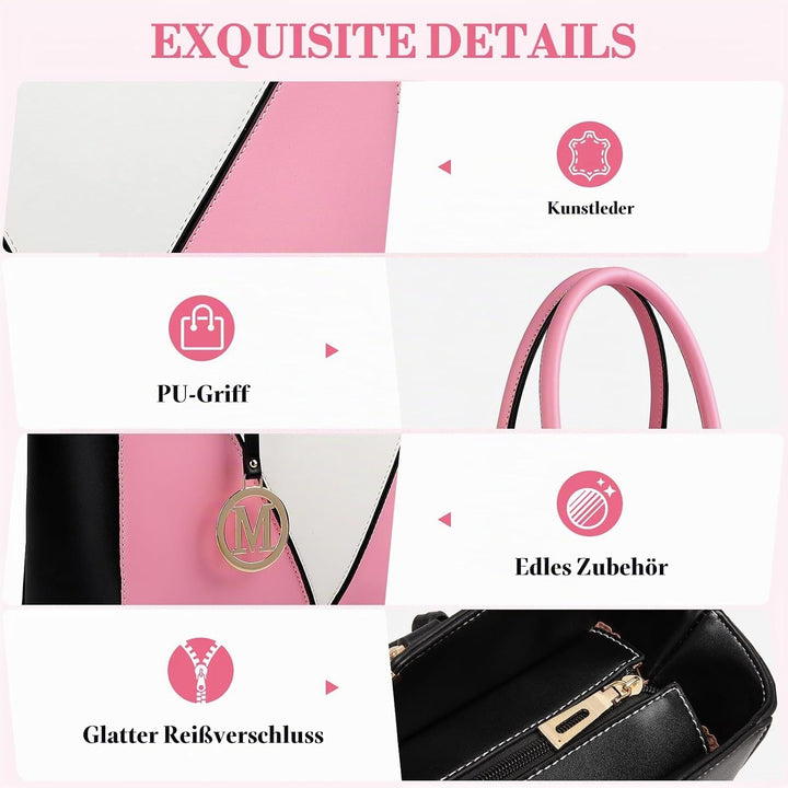 Miss Lulu Handtasche Damen, Taschen Damen, Schultertaschen Damen Shopper Damen Handtaschen Damen V-f
