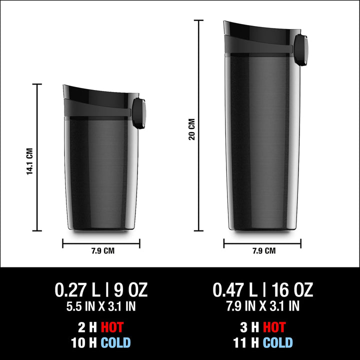 SIGG Miracle Thermobecher 0.47 L, schadstofffreier und isolierter Kaffeebecher, auslaufsicherer Coff