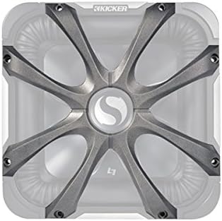 KICKER 08GL712 Alu-Guss Grill Square 30 cm (12 Zoll) Schwarz Standardverpackung, Standardverpackung