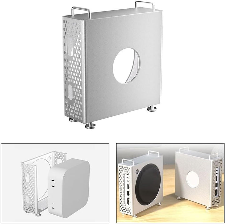 Desktop-Ständer, Aluminium-Chassis-Ständer, Chassis-Ständer für Mac, Mini M-4, Aluminium-Legierung,