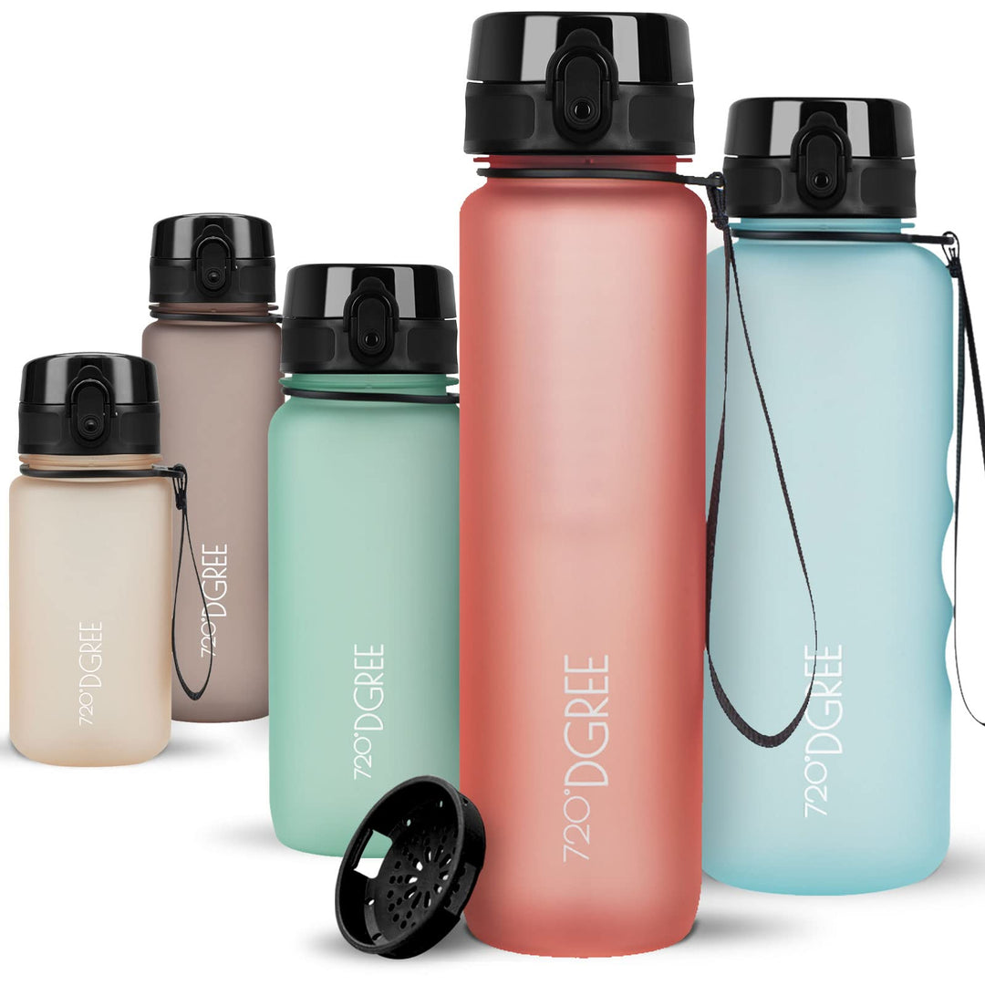 720°DGREE Trinkflasche “uberBottle“ +Sieb - 350ml, 500ml, 650ml, 1000ml, 1,5l, 2l - BPA-Frei - Wasse