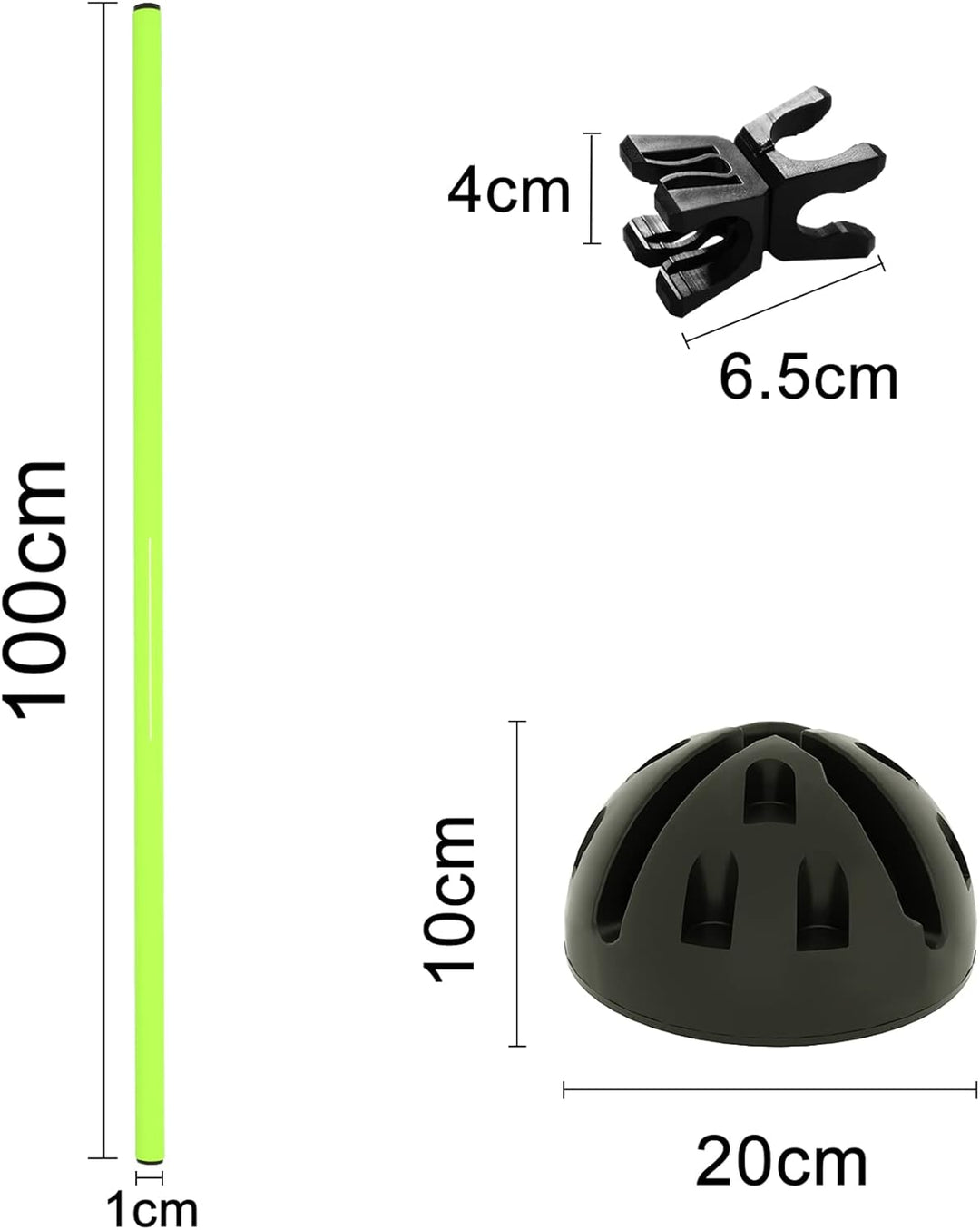 Froadp Agility Sports Sprungstangen Set für Hunde Höhenverstellbar Trainingsstangen Hürdenset für Ko
