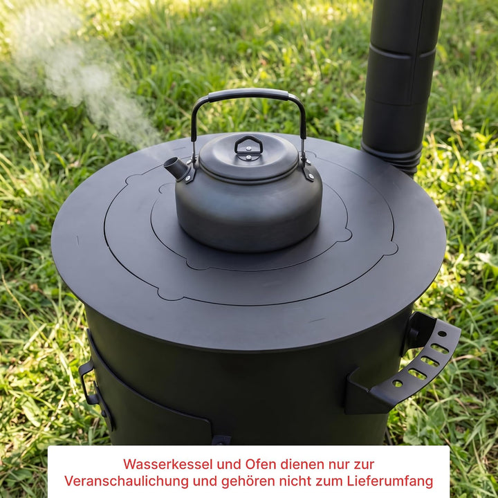 4BIG.fun Adapter - Ringe für Eintopfofen 34,5-38 cm Utschak Herdplatte für Feuerkessel Anpassungspla