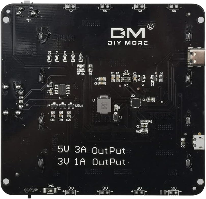diymore Battery Shield V9 5V/3A 3V/1A Erweiterungskarte mit Micro-USB Typ C kompatibel für ESP32 WLA