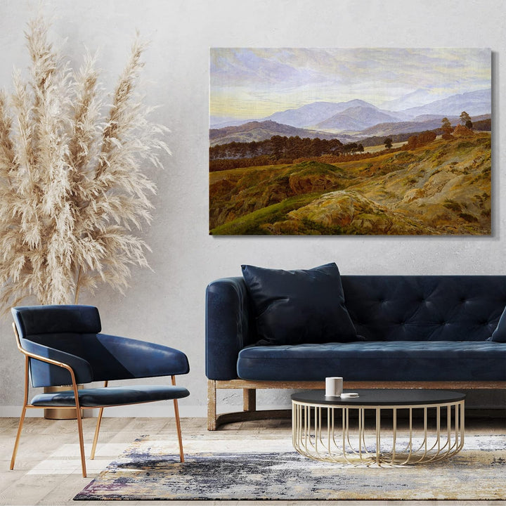 Printed Paintings Leinwand (80x60cm): Caspar David Friedrich - Berg im Riesengebirge 80x60 cm, 80x60