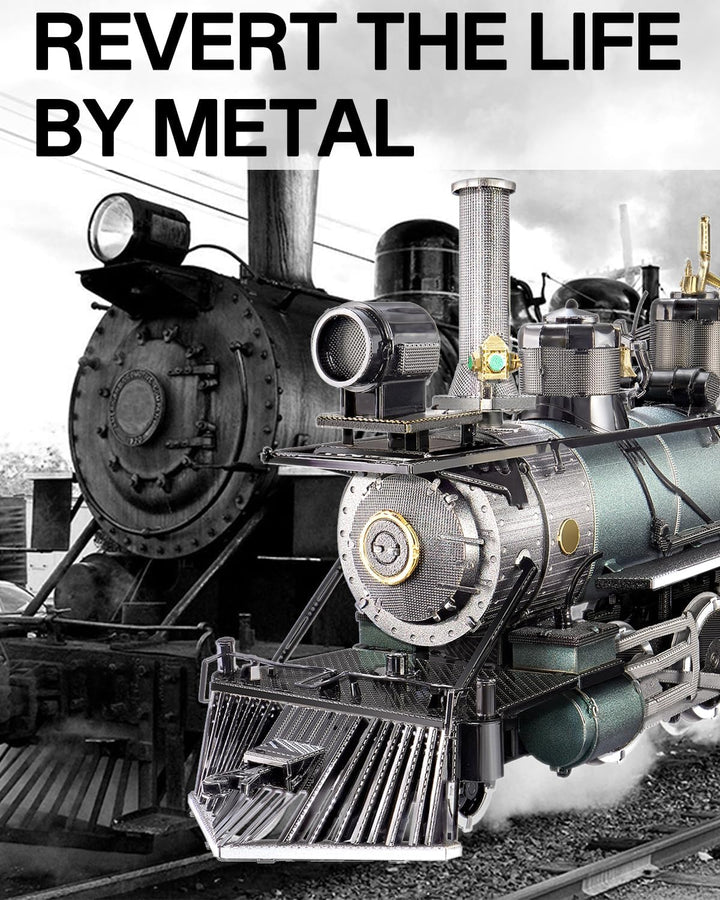 Piececool 3D Puzzle Metall, Zug für Modellbausatz Erwachsene, 3D-Puzzles zu Bauen, BAU, Bastel-Kits,