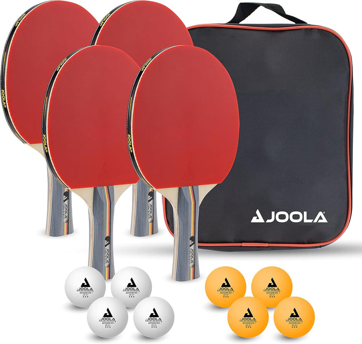 JOOLA ausziehbares tragbares Tischtennisnetz CONNECT, Set (verstellbare Länge), blau, wahlweise Schl