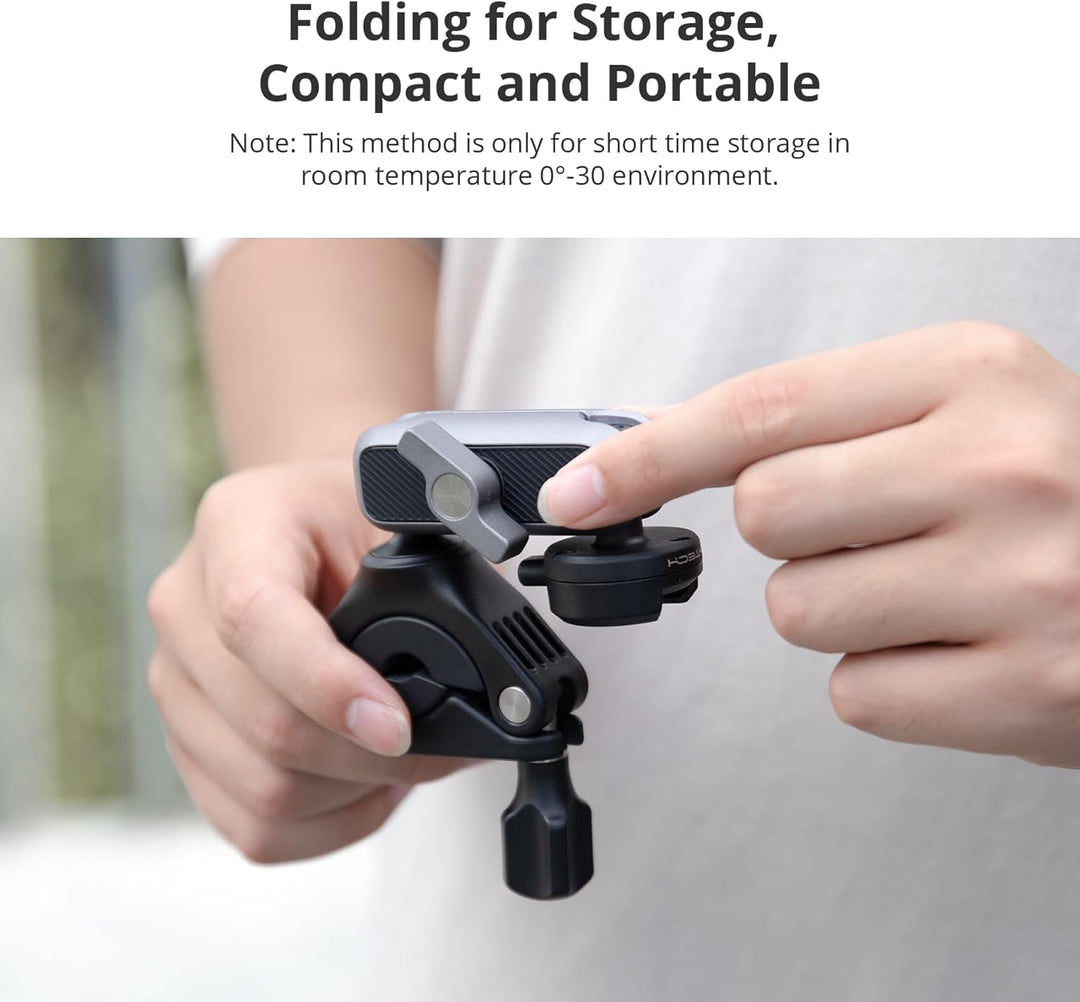 PGYTECH CapLock Fahrradlenkerhalterung für DJI OSMO Action 4/3/2, GoPro 12/11/10/9, OSMO Pocket 3/2,