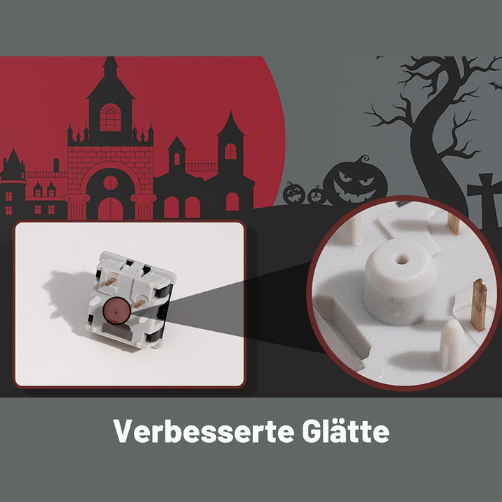 Akko Dracula Tastaturschalter mit Kondensator für hintergrundbeleuchtete mechanische Gaming-Tastatur
