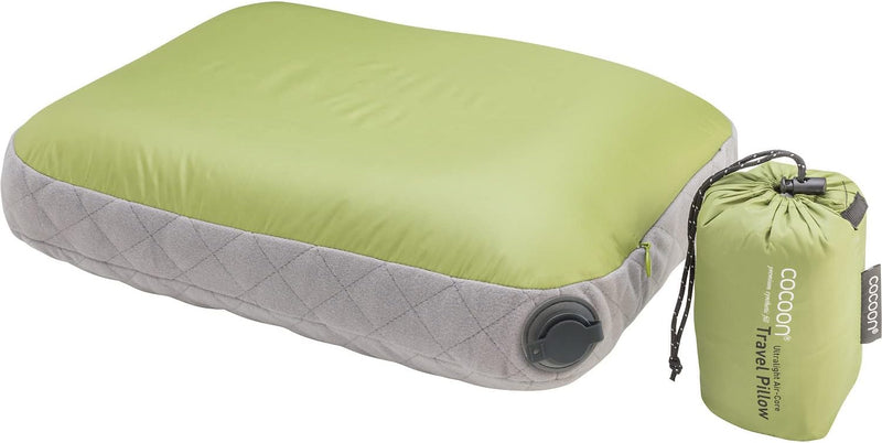 Cocoon Kopfkissen/Reisekissen Air Core Pillow Ultralight - 40x55cm Wasabi/Grey 1 Stück (1er Pack), W