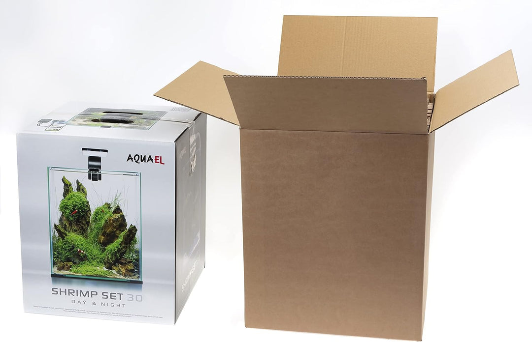 Aquael Set SMART D&N 30 schwarz ECOM, Fische,Shrimp