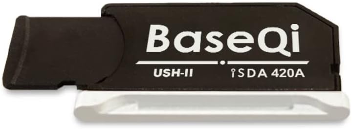 BASEQI UHS-II Aluminium microSD Adapter für 2021 M1 MacBook Pro 14 & 16 Zoll (35,6 & 40,6 cm) (Silbe