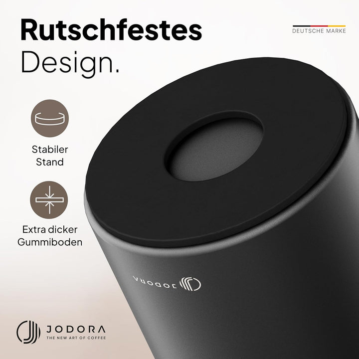 Abklopfbehälter für Siebträger aus hochwertigen Edelstahl standfest - Robuste Knock Box mit geräusch