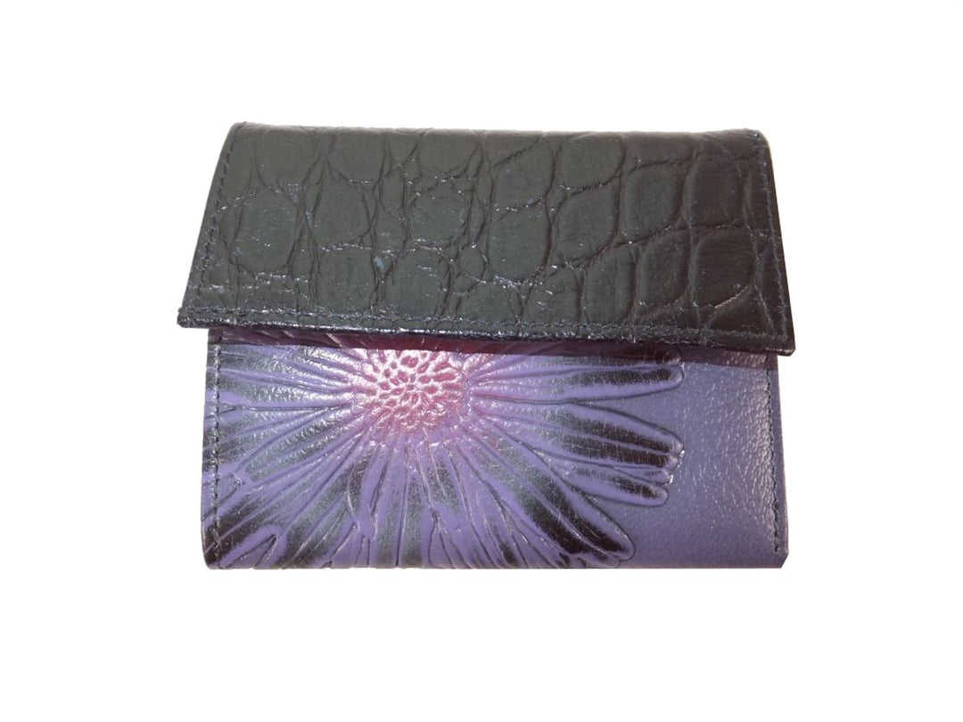 déqua Mini-Geldbörse violett-schwarz
