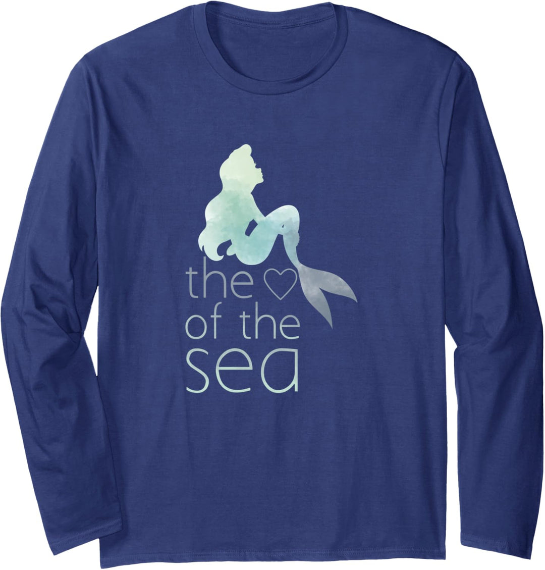 Disney Little Mermaid Heart Of The Sea Watercolor Langarmshirt