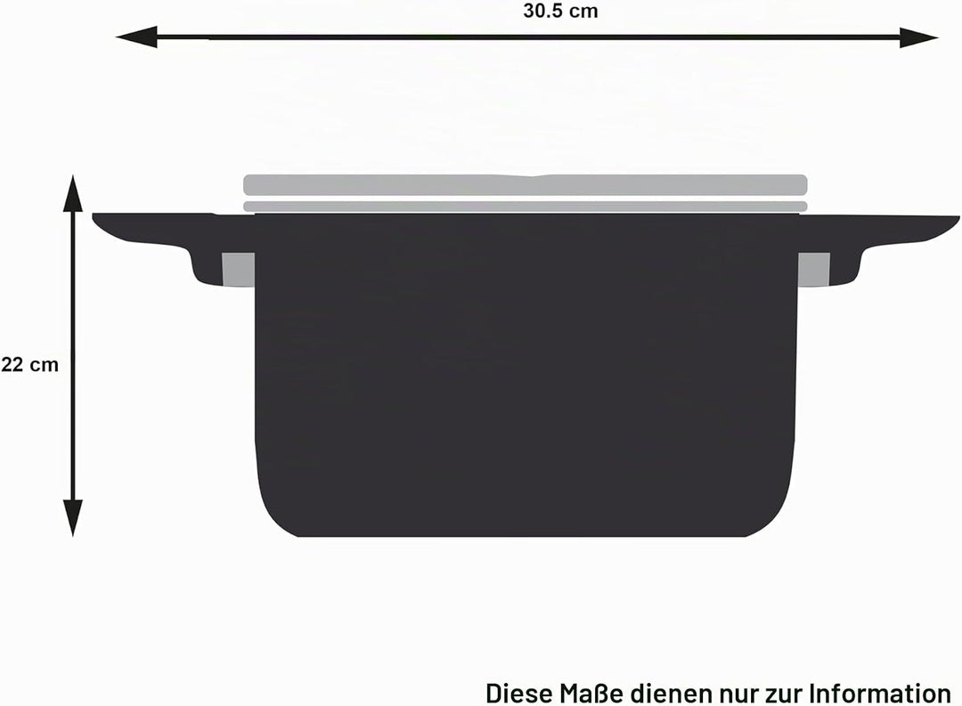 Tefal H85244 Nordica Kochtopf 20 cm mit Glasdeckel | Doppelgriffe | Edelstahl-Topf | alle Herdarten